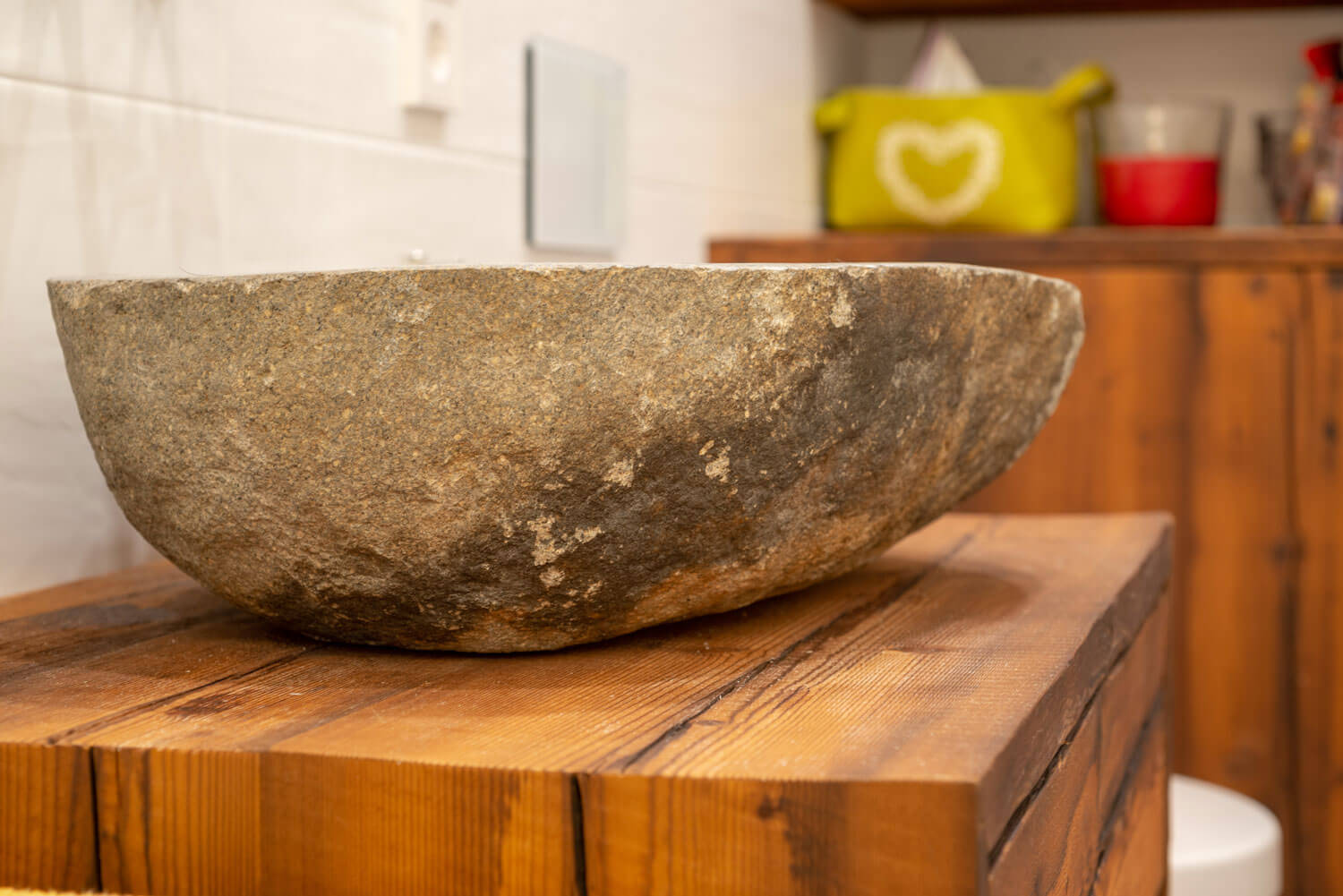 Bad (2) Steinerne Waschbeckenschüssel